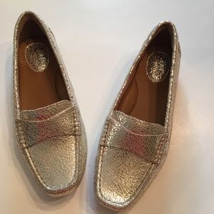 Felice Silver & Gold Flats NIB size 6.5